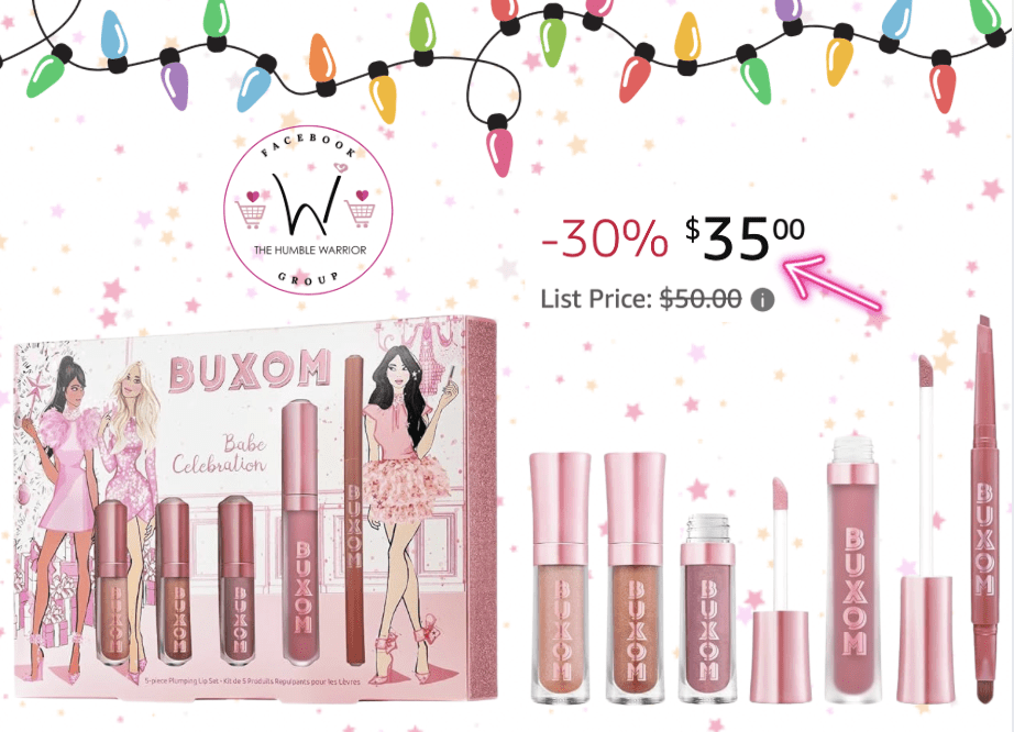 Buxom Babe Celebration Lip Gloss & Lip Liner Set!